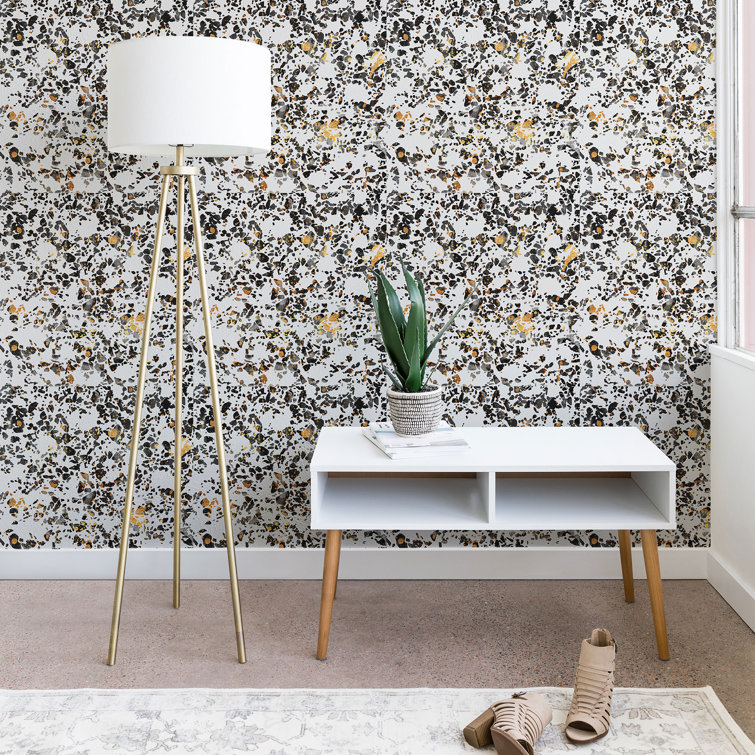 Everly Quinn Elisabeth Fredriksson Gold Speckled Terrazzo Peel And